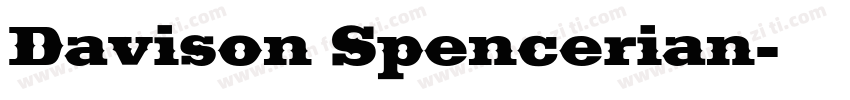 Davison Spencerian字体转换